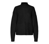 VERO MODA Vmmoon LS Highneck Ga BF Jersey Punto, Negro, S para Mujer