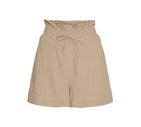 VERO MODA Vmmymilo HW Paperbag-Pantalones Cortos, Crema Irlandesa, S para Mujer