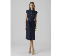 Vero Moda Vmmymilo Sl Calf Shirt Dress Wvn Ga XL Azul