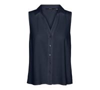 VERO MODA Vmmymilo SL V-Neck Shirt Wvn Ga Camisa, Azul Marino, L Mujeres