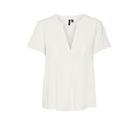 Vero Moda Vmmymilo SS WVN Ga Top para Mujer, Blanco Nieve., S