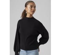 VERO MODA Vmnancy LS Funnelnk Jersey Ga Noos Suéter, Negro, M para Mujer