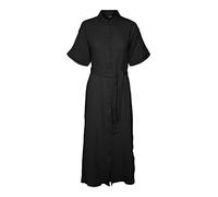 VERO MODA Vmnatali Nia 2/4-Camiseta de Manga Corta Vestido, Negro, M para Mujer