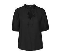 VERO MODA Vmnatali Nia 2/4 Wide Top Wvn, Negro, M para Mujer