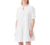 VERO MODA Vmnatali Wvn Ga SPE-Vestido Corto de Encaje 2/4 Keid, Blanco Nieve, S para Mujer