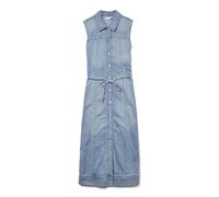 VERO MODA Vmnenya SL 7/8 Denim Vest Dress Si321, Medio De Mezclilla Azul, XS Mujeres
