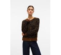 Vero Moda VMNEWKAI LS O-NECK CARDIGAN BOO XL Marrón