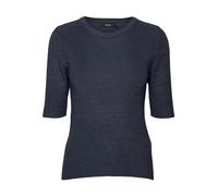 VERO MODA Vmnewlexsun 2/4 Tight O-Neck Blou Ga Rep Suéter, Azul Marino, S para Mujer