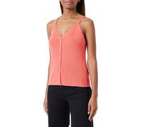 VERO MODA Vmnewlexsun-Correa con botón Top, Rosa salmón (Georgia Peach), S para Mujer