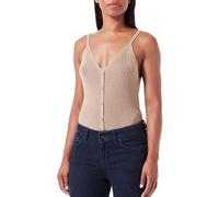 VERO MODA Vmnewlexsun-Correa con botón Top, Silver Mink, S para Mujer