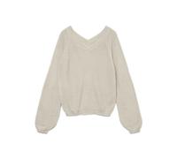VERO MODA Vmnewlexsun LS Double V-Neck Pull. Ga, Abedul, L para Mujer