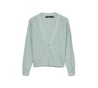 VERO MODA Vmnewlexsun LS Short V-Neck Car Ga Noos Cárdigan, Gray Mist, S