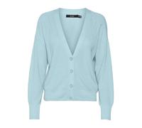 VERO MODA Vmnewlexsun LS Short V-Neck Car Ga Noos Suéter, Azul Claro, XL para Mujer