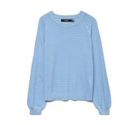 VERO MODA Vmnewlexsun New Stitchy O-Neck Pull. Ga, Azul Airy, M para Mujer