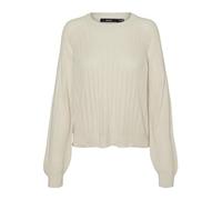 VERO MODA Vmnewlexsun Stitch LS O-Neck Jersey Ga Punto, Abedul, M para Mujer