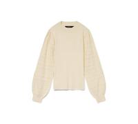 VERO MODA Vmnewlimone LS Highneck Pullover Boo Jersey, Abedul, L para Mujer