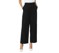 VERO MODA Vmnila MW - Pantalón Suelto para papá Noos, Negro, 36W / 32L