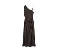VERO MODA Vmnini CIA One Shoulder 7/8 Dress Wvn Ga, Pastel de Chocolate, L Mujeres
