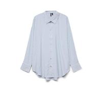 VERO MODA Vmnora LS WVN Ga Noos - Camiseta de Gran tamaño, Blanco Brillante, XS