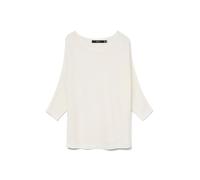 VERO MODA Vmnora Noos-Chaqueta de Cuello Alto 3/4 Suéter, Blanco Nieve, XS para Mujer