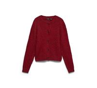 VERO MODA Vmnovah LS O-Neck Button Cardi Ga Noos Cárdigan de Punto, Winetasting, S para Mujer