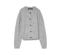 VERO MODA Vmnovah LS O-Neck Button Cardi Ga Noos Suéter cárdigan, Color Gris, S para Mujer