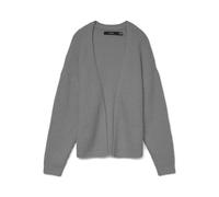 VERO MODA Vmnovah Rib LS V-Neck Open Cardigan Noos, Color Gris, XS para Mujer
