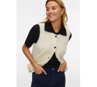 Vero Moda VMNOVAH SL O-NECK BUTTON VEST NOOS S Blanco