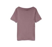 Vero Moda VMPANDA - Camiseta de Manga Corta para Mujer, Color Liso, elástica, con Cuello de Barco, Rosas Nostalgia., XL