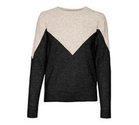 VERO MODA Vmplaza LS Block Ga Boo Jersey Punto, Abedul/Detalle: W. Black Blocking, S para Mujer
