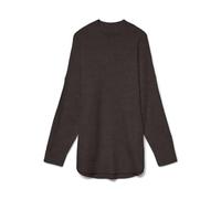 VERO MODA VMPLAZA LS HIGHNCK - Jersey Largo GA Noos, Pastel de Chocolate/Detalle: Mezcla, S