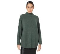 VERO MODA Vmplaza LS Highnck Long Jersey Ga Noos de Punto, Dark Forest/Detail:Melange, XS