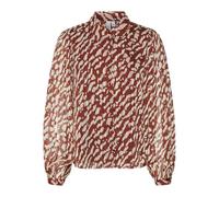 VERO MODA Vmrie L/S Camiseta Wvn Btq Ga Blusa de Manga Larga, Fired Brick/AOP:RIE, S Mujeres