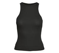 Vero Moda Vmroma S/L Rib Top Jrs Noos Top, Mujer, Negro, XS
