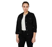 VERO MODA CURVE Vmruna LS Slim Dnm Jck Mix Ga Cur Noos Chaqueta Vaquera, Schwarz, 50 para Mujer