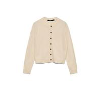 VERO MODA Vmsaba - Cárdigan Liso LS O-Neck Noos, Abedul, S