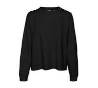 VERO MODA Vmsaba LS O-Neck Button Jersey Ga Noos Suéter, Negro, S para Mujer