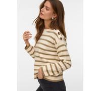 Vero Moda VMSABA LS O-NECK BUTTON PULLOVER GA NOOS XL Blanco