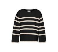 VERO MODA VMSABA LS O-Neck Jersey GA Girl Noos, Negro/Rayas: Abedul, 6 años