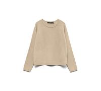 VERO MODA Vmsaba Roll LS O-Neck Jersey Ga Noos, Abbey Stone, M