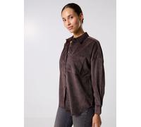 Vero Moda VMSANNE COURDEROY LS SHIRT WVN GA NOOS XS Marrón