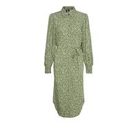 VERO MODA Vmsara LS - Vestido de Manga Corta para Mujer, Reseda/AOP:Sara, S