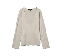 VERO MODA Vmsilje LS V-Neck Jersey Ga Noos Punto, Moonbeam, L para Mujer