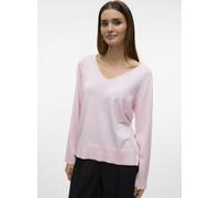 Vero Moda VMSILJE LS V-NECK PULLOVER GA NOOS L Rosa