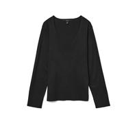 Vero Moda VMSILJE LS V-NECK PULLOVER GA NOOS XL Negro