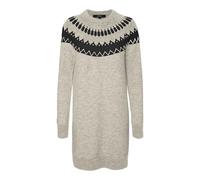 Vero Moda Vmsimone LS Nordic Dress Ga Rep LCS, Abedul, S Mujeres