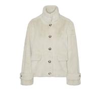 Vero Moda VMSONJAEVA SHORT FAUX FUR JACKET GA BOO M Beige