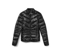 Chaqueta corta acolchada, cuello alto Mujer Talla L. Color Negro