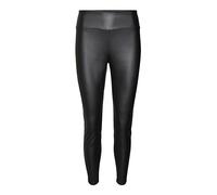 VERO MODA Vmsuella Jade HW Coated Legging Noos Pantalones de Piel sintética, Negro, M para Mujer