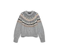 VERO MODA Vmtammy LS O-Neck Nordic Cardigan Ga, Color Gris., S